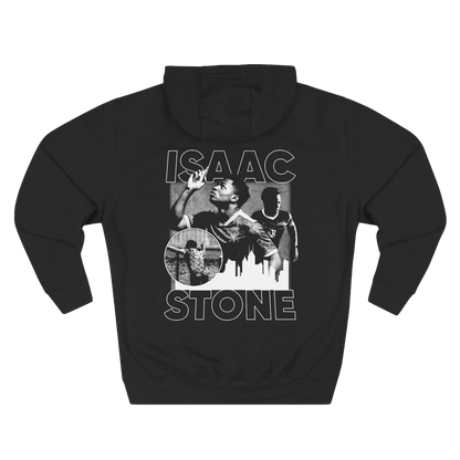 Isaac Stone Soft-Style Vintage Blackout Hoodie