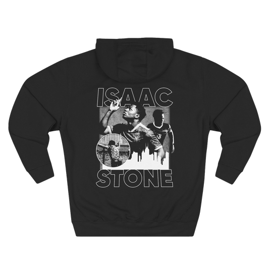 Isaac Stone Soft-Style Vintage Blackout Hoodie