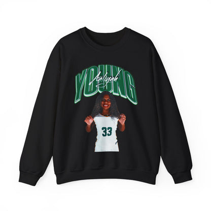 Aaliyah Young Curved Combo Colored Crewneck Sweatshirt