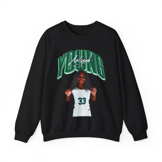 Aaliyah Young Curved Combo Colored Crewneck Sweatshirt