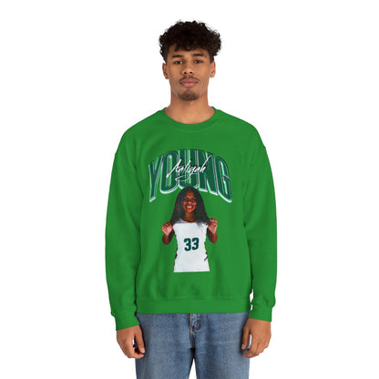 Aaliyah Young Curved Combo Colored Crewneck Sweatshirt