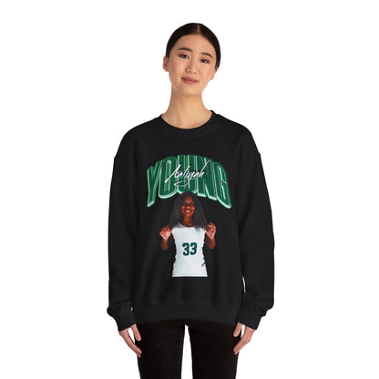 Aaliyah Young Curved Combo Colored Crewneck Sweatshirt