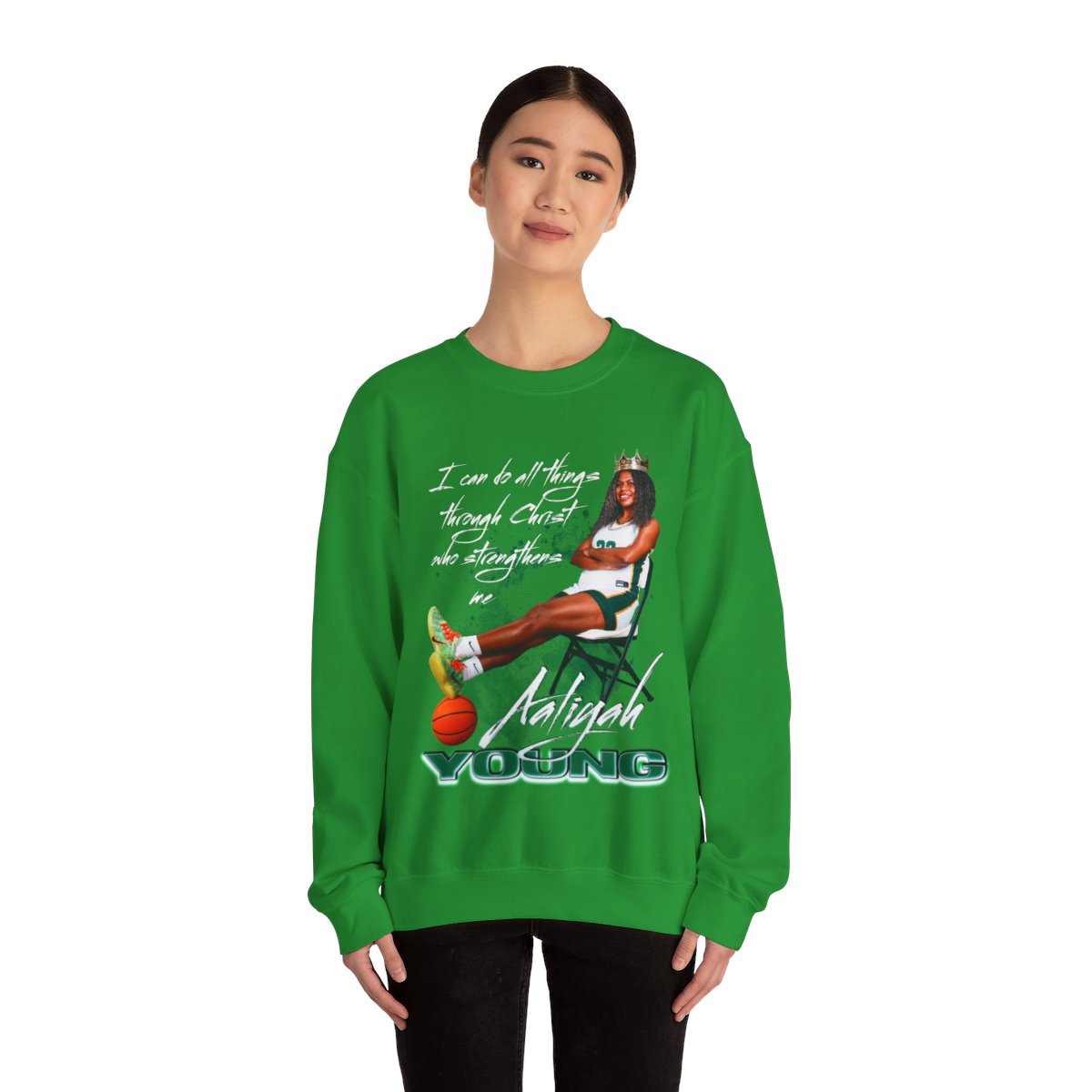 Aaliyah Young Featured Quote Crewneck Sweatshirt