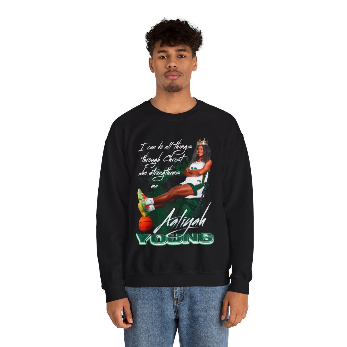 Aaliyah Young Featured Quote Crewneck Sweatshirt