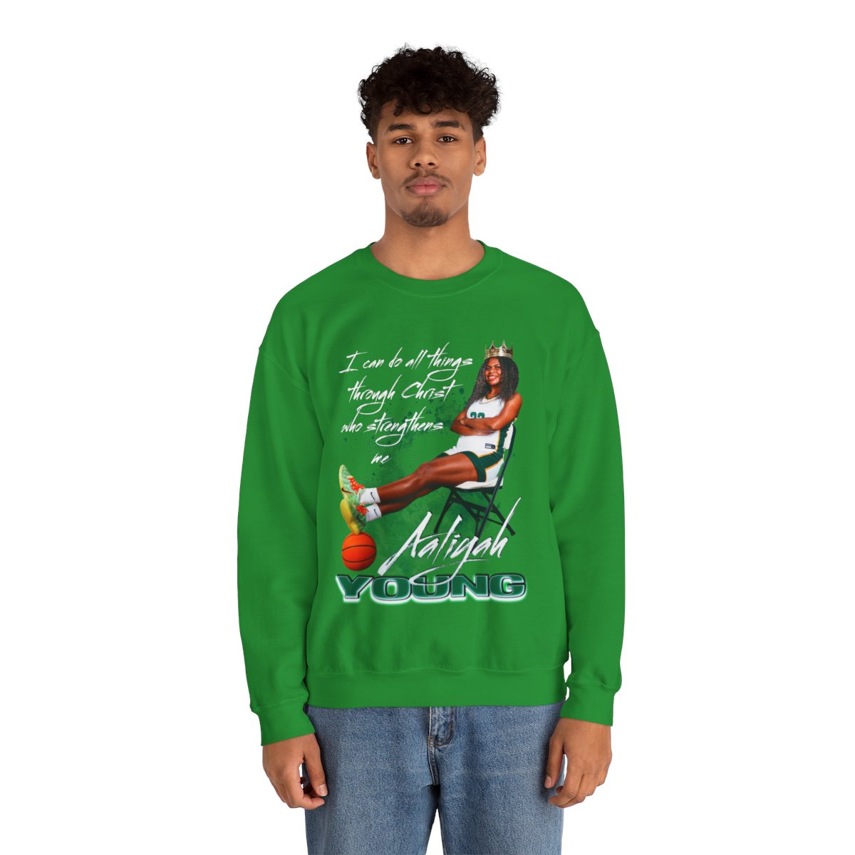 Aaliyah Young Featured Quote Crewneck Sweatshirt
