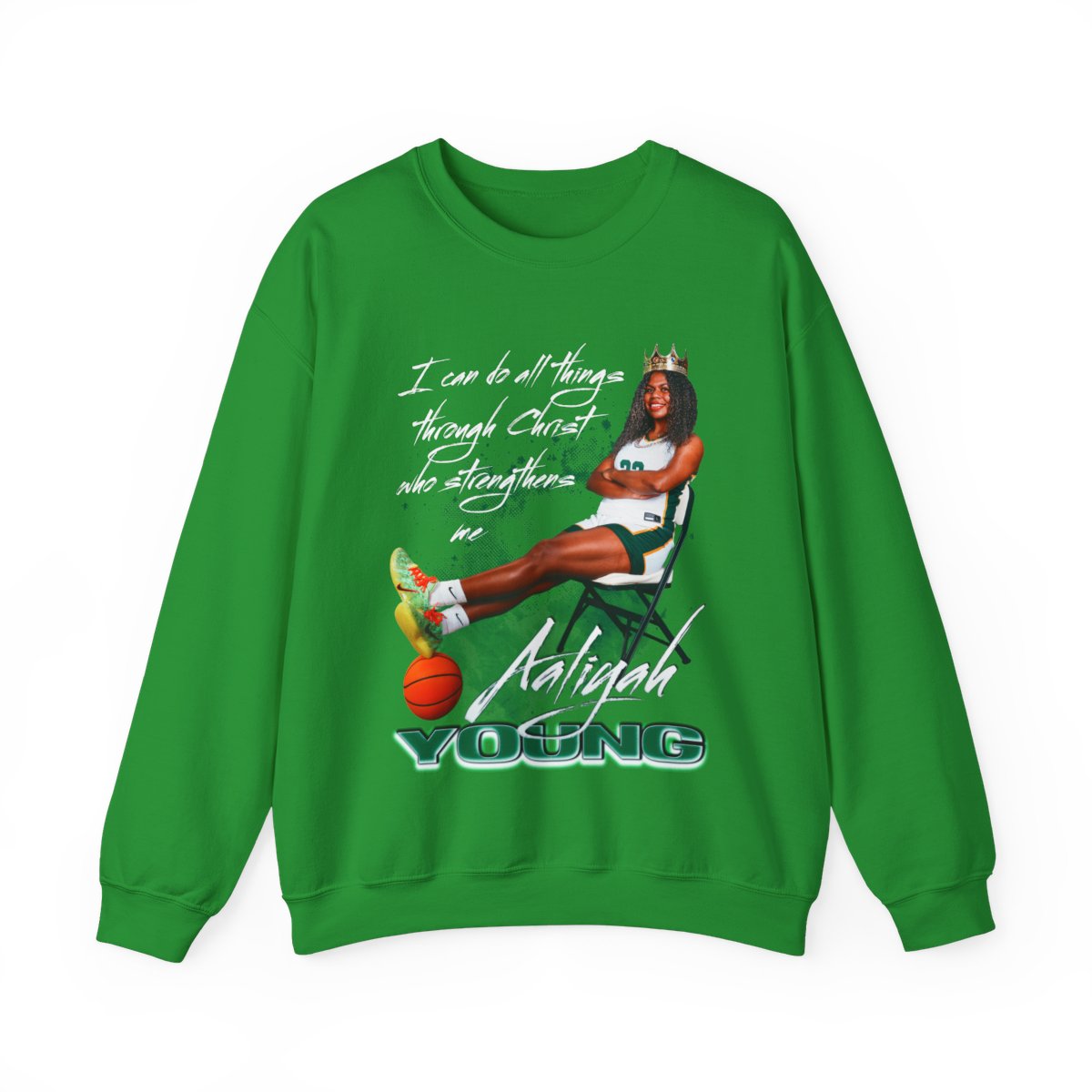 Aaliyah Young Featured Quote Crewneck Sweatshirt