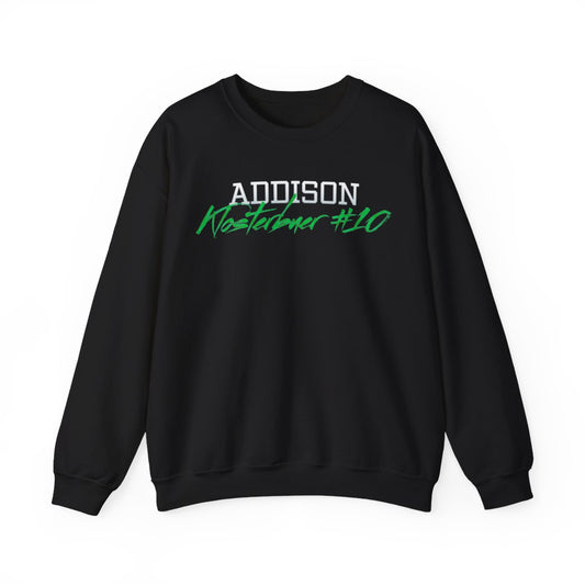 Addison Klosterbuer Cursive Name & Number Crewneck Sweatshirt