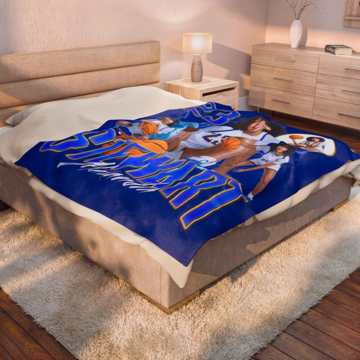 Alexandra Stewart 60"-80" Plush Blanket