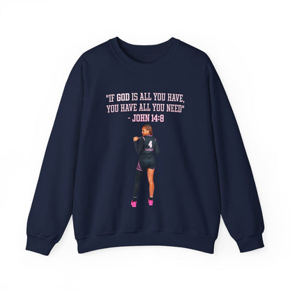 Anaya Karriem Athlete Quote Crewneck Sweatshirt