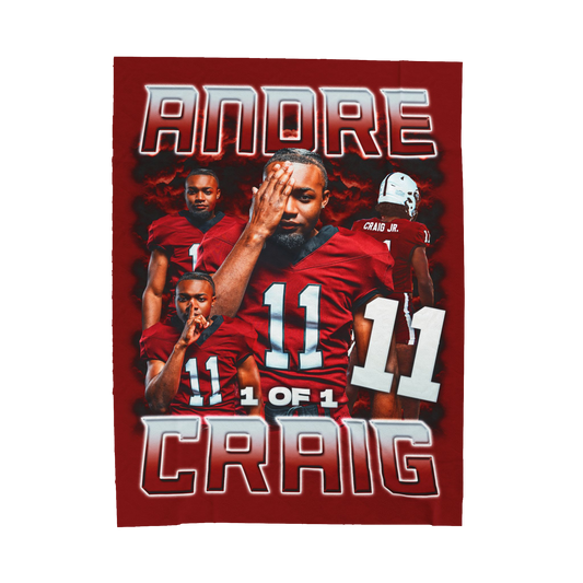 Andre Craig 60"-80" Plush Blanket