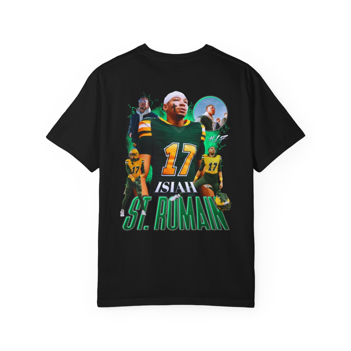 Isiah St.Romain Logo Front & Back Premium Tee