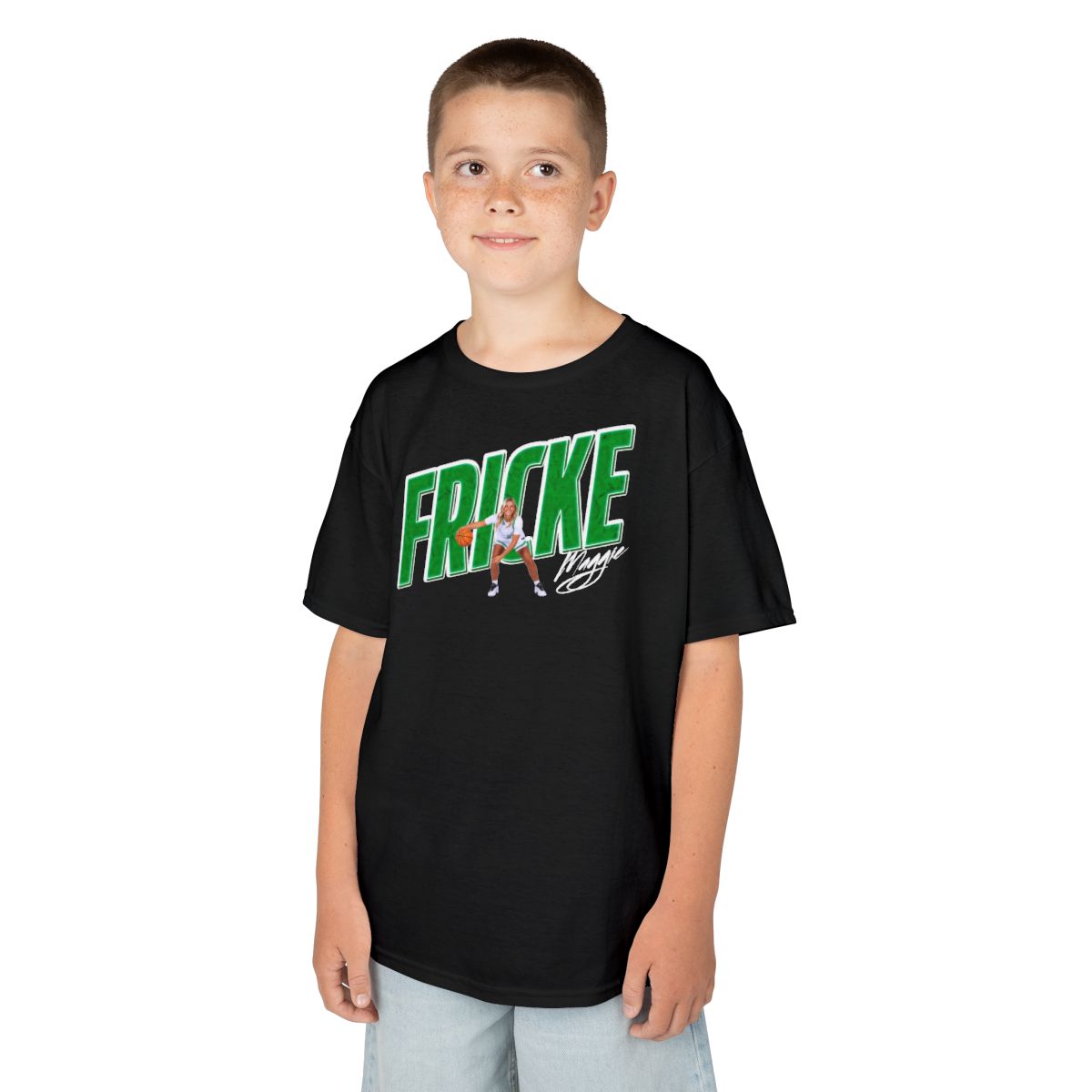 Maggie Fricke Cursive Combo Colored Kids Tee