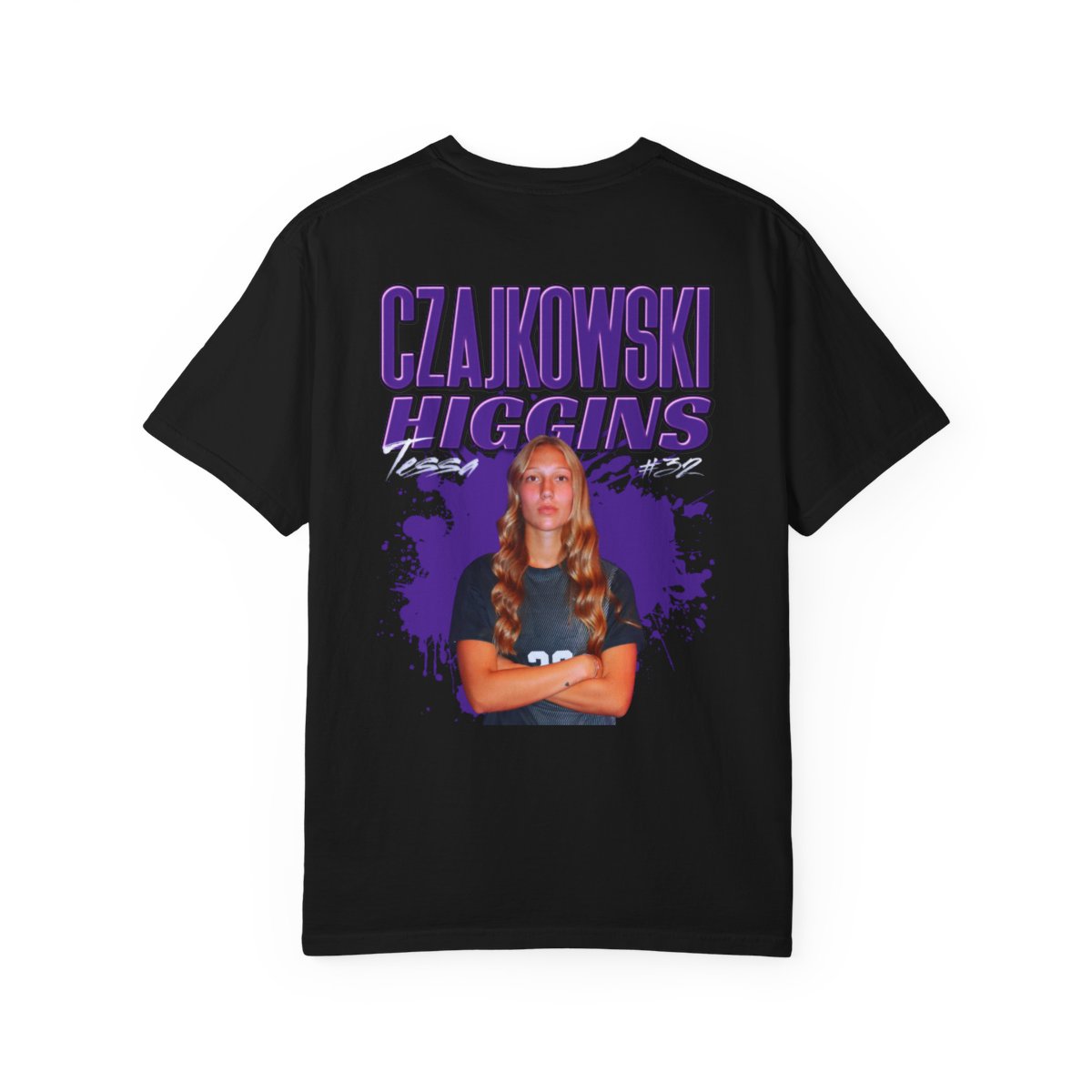 Tessa Czajkowski Higgins Logo Front & Back Premium Tee